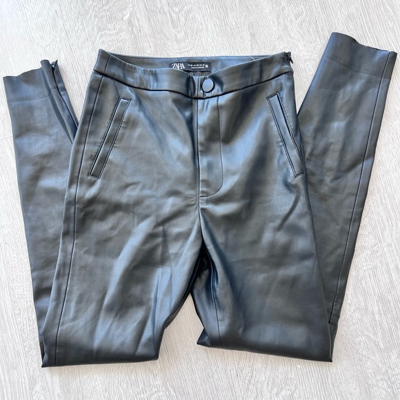 Zara faux leather leggings - Picture 1 of 6